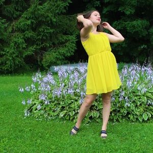 Bright Yellow sun dress